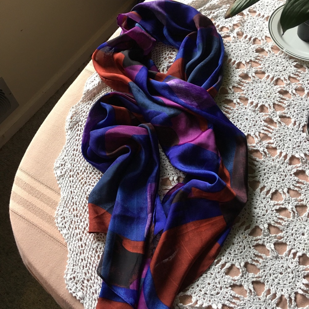 Colorful Silky Scarf